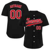 Custom Black Classic Style Red Personalized Authentic Baseball Jersey BSBJ01-bd0faae